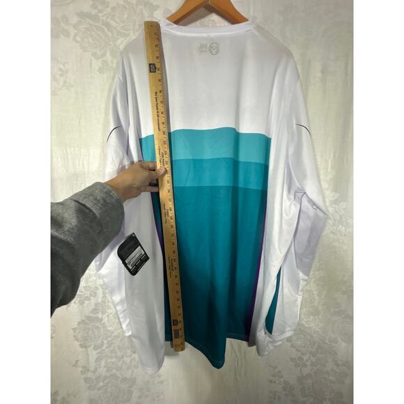 Moose Racing Jersey 5XL NEW Whit Purple Teal Qualifier Motocross FLAW MX Offroad - Picture 10 of 10